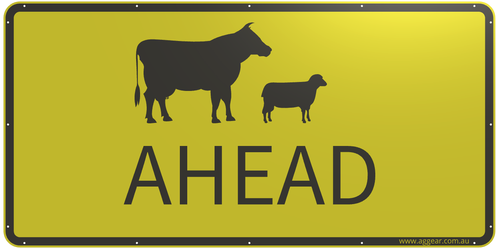 Stock Ahead Sign 1200 x 600 Single Sided