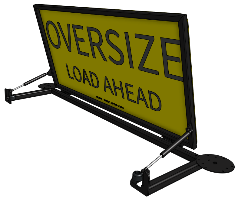 Oversize Load Ahead Pilot Vehicle Sign